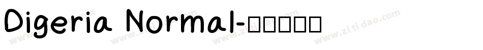 Digeria Normal字体转换